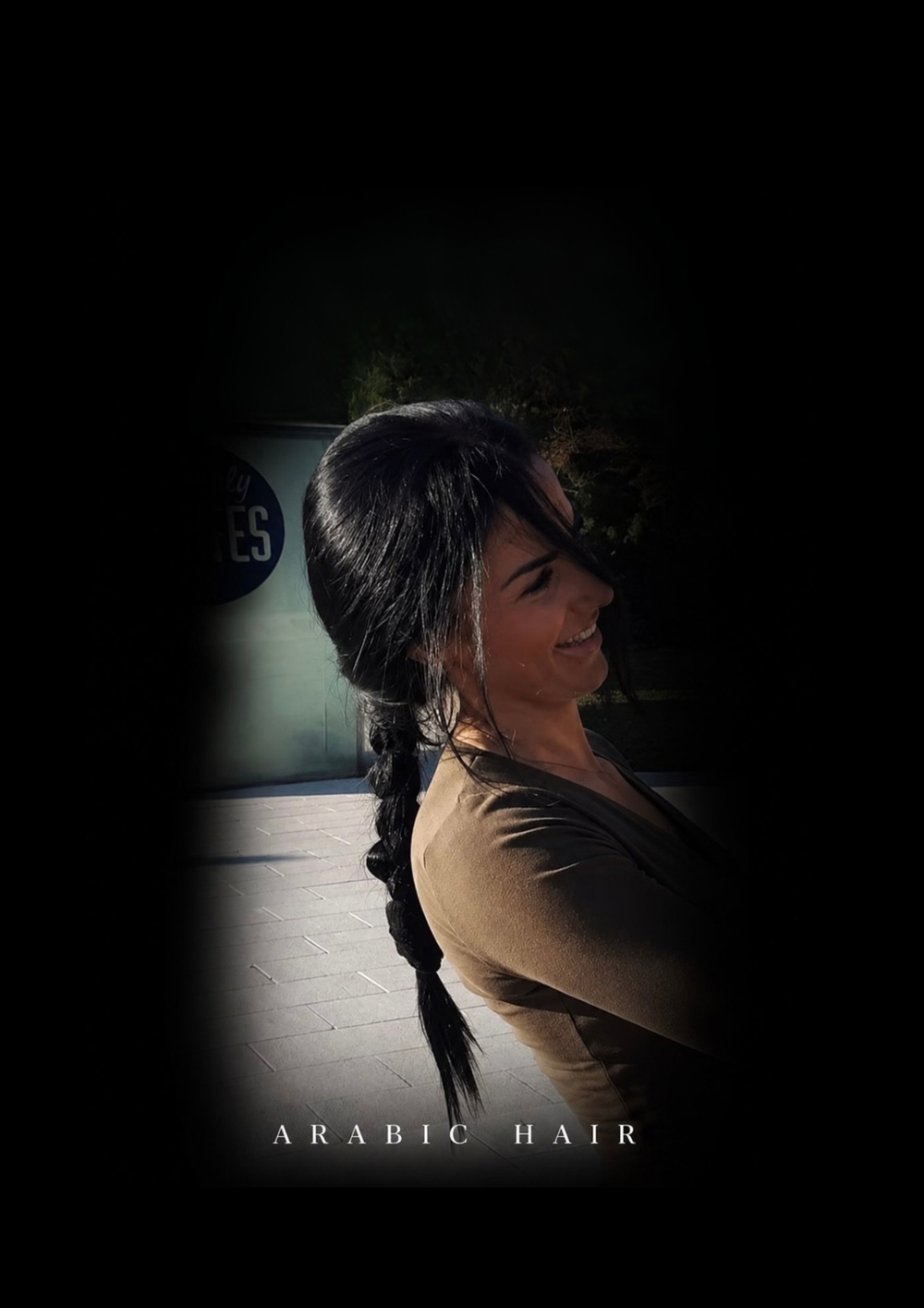 Cabello de la fundadora antes de comenzar su rutina